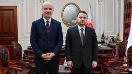 Adalet Bakanı G&uuml;rlek, Y&Ouml;K Başkanı &Ouml;zvar ile g&ouml;r&uuml;şt&uuml;