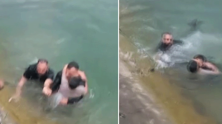 Adana'da Panik Anları… Sulama Kanalına Düşen Çocuğu Vatandaşlar Kurtardı