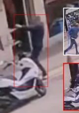 Adana&rsquo;da dehşet anları! Bı&ccedil;aklı saldırı g&uuml;venlik kamerasına yansıdı: Sandalye ile kendini savundu ama&hellip;