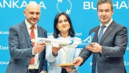 AJet&rsquo;in Ankara-B&uuml;kreş hattındaki ilk u&ccedil;uşu yapıldı