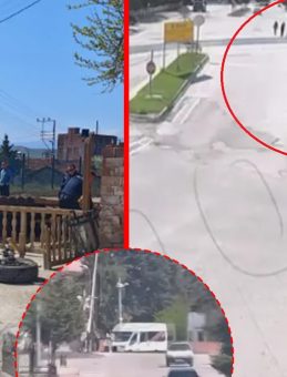 Amasya&rsquo;da alkoll&uuml; s&uuml;r&uuml;c&uuml; dehşet sa&ccedil;tı! Minib&uuml;s durağa daldı: 2 &ouml;ğrencinin kıl payı kurtulduğu kaza kamerada!