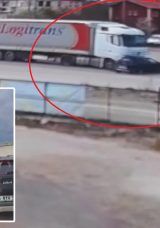 Amasya&rsquo;da Y&uuml;rekleri Ağza Getiren Kaza: TIR, Otomobili &Ouml;n&uuml;ne Katıp Metrelerce S&uuml;r&uuml;kledi