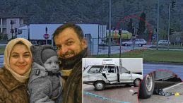 Amasya&rsquo;daki feci kazada y&uuml;rek burkan g&ouml;r&uuml;nt&uuml;ler! 10 aylık Yama&ccedil; bebek ara&ccedil;tan b&ouml;yle fırlamış&hellip;