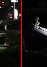 Ankara'da Feci Kaza: Kontrol&uuml;n&uuml; Kaybeden Ara&ccedil; Takla Attı! 1 &Ouml;l&uuml;, 2 Yaralı
