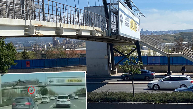 Ankara'da feci olay: Afiş asarken &uuml;st ge&ccedil;itten d&uuml;şt&uuml;! Otomobilin altında kalarak hayatını kaybetti