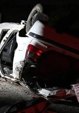 Ankara'da otomobil takla attı: 1 &ouml;l&uuml;, 2 yaralı