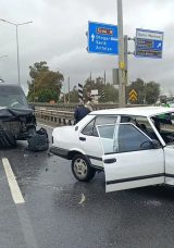 Antalya'da Akılalmaz Kaza Kamerada: Otomobilden B&ouml;yle U&ccedil;tu!