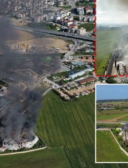 Antalya&rsquo;da Korkutan Yangın: Patates &Uuml;retim Tesisinde Dumanlar G&ouml;ky&uuml;z&uuml;n&uuml; Kapladı