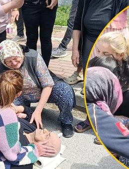 Antalya&rsquo;da vicdanları sızlatan kaza! &Ouml;ğrenci servisi g&ouml;rme engelli bireye &ccedil;arptı: Eşini yerde g&ouml;ren yaşlı kadın fenalaştı!