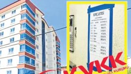 Apartman sakinlerine ait bor&ccedil; bilgileri ortak yerlere asılamayacak