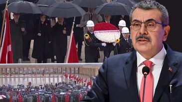 Ata'nın &ccedil;ocuklara armağanı 23 Nisan: Milli Eğitim Bakanı Yusuf Tekin Anıtkabir'de
