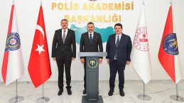 Bakan &Ccedil;ift&ccedil;i, Polis Akademisi Başkanlığı'nı ziyaret etti
