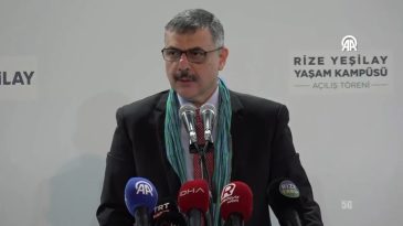 Bakan &Ccedil;ift&ccedil;i Rize Yeşilay Yaşam Kamp&uuml;s&uuml; A&ccedil;ılış T&ouml;reninde Konuştu