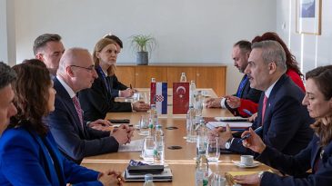 Bakan Fidan, Hırvatistan Dış ve Avrupa İşleri Bakanı Radman ile g&ouml;r&uuml;şt&uuml;