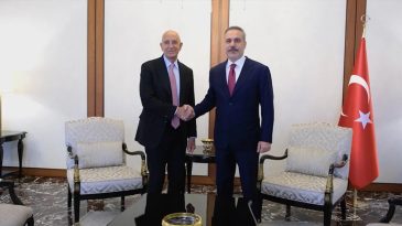 Bakan Fidan ile ABD'nin Ankara B&uuml;y&uuml;kel&ccedil;isi Thomas Barrack G&ouml;r&uuml;şt&uuml;