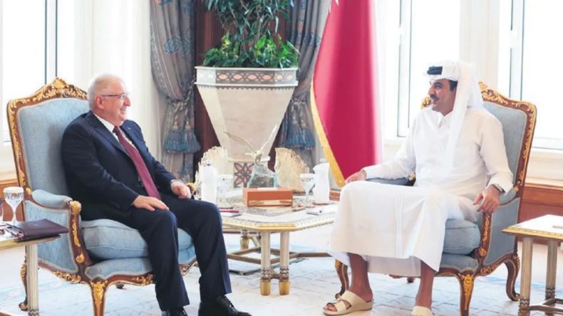 Bakan G&uuml;ler, Katar Emiri Es Sani ile g&ouml;r&uuml;şt&uuml;