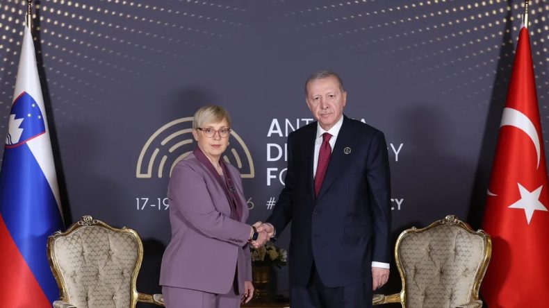 Başkan Erdoğan Slovenya Cumhurbaşkanı Natasa Pirc Musar ile g&ouml;r&uuml;şt&uuml;