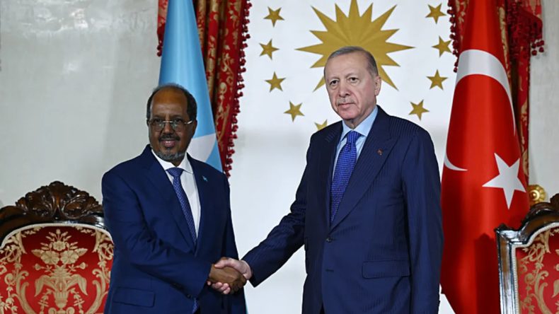 Başkan Erdoğan, Somali Cumhurbaşkanı Mahmud ile g&ouml;r&uuml;şt&uuml;