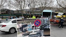 Beyoğlu'nda dolmuş kazasında 5 kişi yaralanmıştı! O anlar kamerada