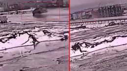 Bitlis&rsquo;te feci kaza! Direksiyon hakimiyetini kaybetti: Otomobilin taklalar attığı o anlar kamerada&hellip;
