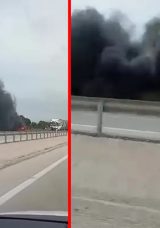 Bursa&rsquo;da korkutan yangın! Seyir halindeki ara&ccedil; alev topuna d&ouml;nd&uuml;