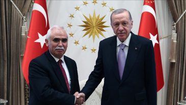 Cumhurbaşkanı Erdoğan, AYM Başkanı &Ouml;zkaya'yı kabul etti