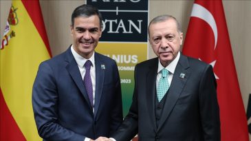 Cumhurbaşkanı Erdoğan, İspanya Başbakanı Sanchez ile g&ouml;r&uuml;şt&uuml;