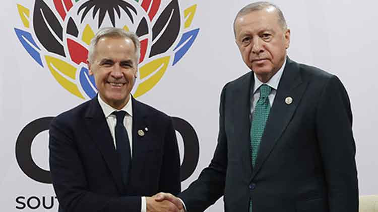 Cumhurbaşkanı Erdoğan, Kanada Başbakanı Carney ile g&ouml;r&uuml;şt&uuml;