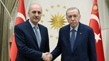 Cumhurbaşkanı Erdoğan, TBMM Başkanı Kurtulmuş ile g&ouml;r&uuml;şt&uuml;