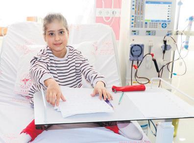 Diyaliz yatağı okul sırası oldu