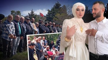 D&uuml;ğ&uuml;nleri Olacağı G&uuml;n Evde &Ouml;l&uuml; Bulunmuşlardı! Cenazede Y&uuml;rek Yakan An: Damadın Mezarına Bıraktılar