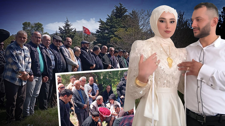 D&uuml;ğ&uuml;nleri Olacağı G&uuml;n Evde &Ouml;l&uuml; Bulunmuşlardı! Cenazede Y&uuml;rek Yakan An: Damadın Mezarına Bıraktılar