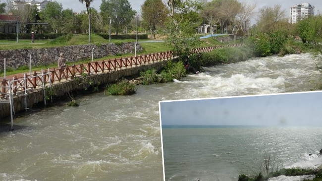 D&uuml;nyaca &uuml;nl&uuml; şelale denizin rengini değiştirdi! Etkisi 500 metreyi buldu | 'Alışık olduğumuzun dışında'