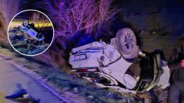 Elazığ&rsquo;da Kabus Gibi Kaza! Kontrolden &Ccedil;ıkan Ara&ccedil; Taklalar Attı: Yaralılar Var!