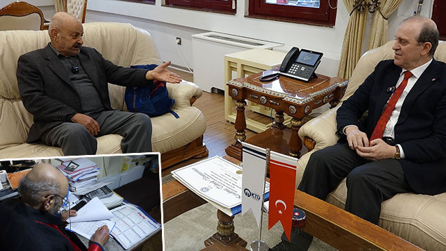 Emekli olduktan sonra a&ccedil;tığı ofiste devam ettirdi: Yıllar sonra hayalini ger&ccedil;ekleştirdi! Rekt&ouml;rden &ouml;zel davet aldı