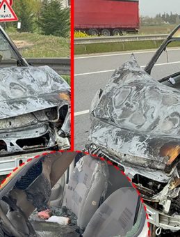 Eskişehir&rsquo;de Facianın Eşiğinden D&ouml;n&uuml;ld&uuml;: S&uuml;r&uuml;c&uuml; Direksiyon Başında Fenalaşınca Ara&ccedil; Alev Topuna D&ouml;nd&uuml;