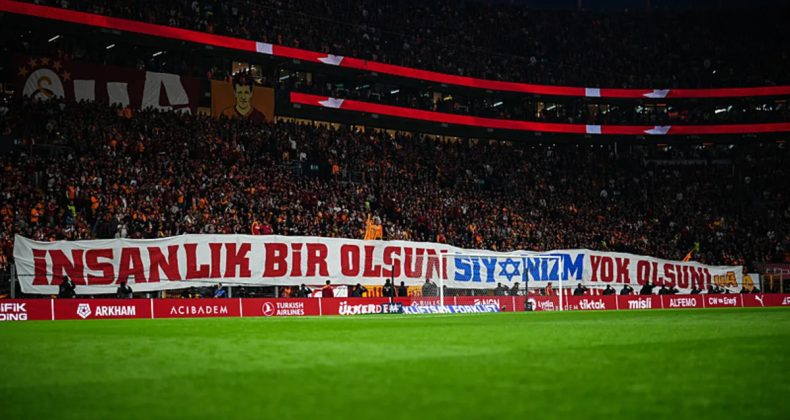 Galatasaray Taraftarından İsrail'e Protesto