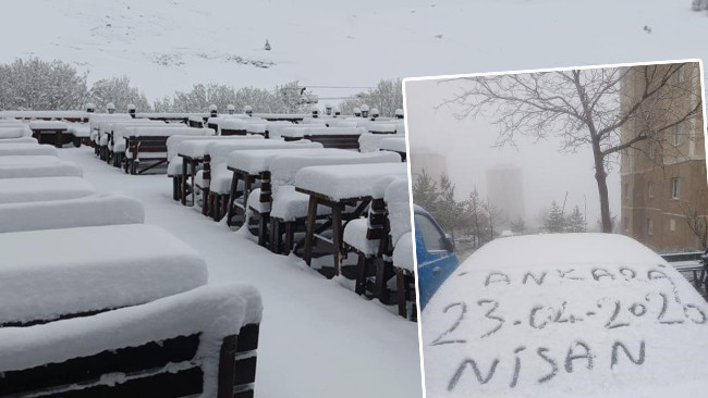 G&uuml;ne kar s&uuml;rprizi ile uyandılar: Lapa lapa kar yağdı! İstanbul'un yanı başı beyaza b&uuml;r&uuml;nd&uuml;