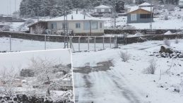 G&uuml;ne kar yağışı ile uyandılar: Bir&ccedil;ok il beyaz &ouml;rt&uuml;yle kaplandı! 'Kış 'gitmiyorum' diye geri geldi'