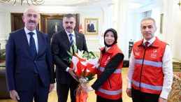 İ&ccedil;işleri Bakanı &Ccedil;ift&ccedil;i, G&ouml;&ccedil; İdaresi Başkanlığı Heyetini Kabul Etti