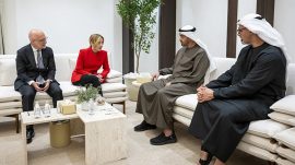 İtalya Başbakanı Meloni Abu Dabi&rsquo;de: BAE Devlet Başkanı Al Nahyan ile bir araya geldi
