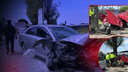İzmir'de 3 otomobilin karıştığı feci kazada: 1 &ouml;l&uuml;, 3 yaralı