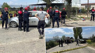 İzmir'de 3 otomobilin karıştığı kaza: 1 &ouml;l&uuml;, 3 yaralı