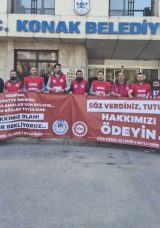 İzmirli belediyelerde eylem s&uuml;r&uuml;yor! Maaşlarını alamayan iş&ccedil;iler ayaklandı&hellip;