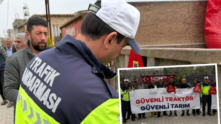 Jandarma, trakt&ouml;r s&uuml;r&uuml;c&uuml;lerine eğitim verip &uuml;cretsiz dağıttı