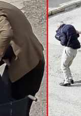 Kahramanmaraş&rsquo;ta y&uuml;rek sızlatan g&ouml;r&uuml;nt&uuml;ler! Vidansız evlat tekerlekli sandalyedeki babasını b&ouml;yle darbetti: Huzurevinde kalmak istiyorum