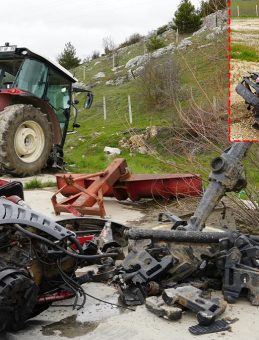 Kastamonu&rsquo;da dehşete d&uuml;ş&uuml;ren kaza! &Ccedil;arpışan trakt&ouml;r ve otomobil ikiye b&ouml;l&uuml;nd&uuml;: Yaralılar var!