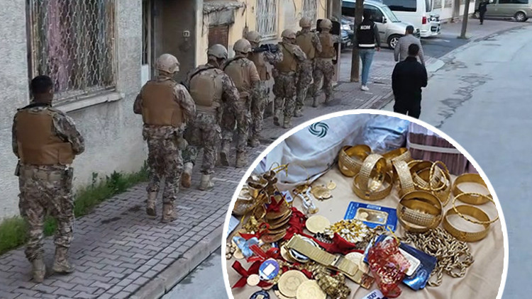 Kendilerine galerici ve emlak&ccedil;ı g&ouml;r&uuml;nt&uuml;s&uuml; vermişlerdi! &Ouml;zel harekat baskın yaptı: Evlerinden servet &ccedil;ıktı
