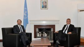 KKTC Cumhurbaşkanı Erh&uuml;rman, GKRY Lideri Hristodulidis ile G&ouml;r&uuml;şt&uuml;