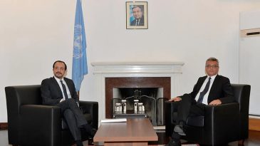 KKTC Cumhurbaşkanı Erh&uuml;rman, GKRY Lideri Hristodulidis ile G&ouml;r&uuml;şt&uuml;